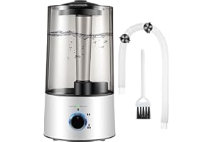 Dreyoo Reptile Humidifier Fogger, 4L Cool Mist Fog Mister with Tube for Tortoise Habitat Chameleon Snake Amphibians, Compatible with All Terrariums, Cages and Enclosures