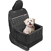 Motor Trend Dog Car Seat - 2 in 1 Waterproof Foldable Bucket Style Truck Dog Booster for Medium Size and Small Dogs – Pet Car Protector & Pet Anxiety Seat - Universal Fit for Cars, Trucks, & SUV