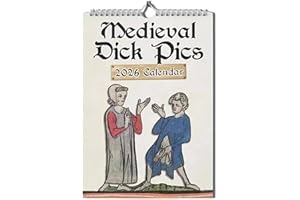 Medieval Dick Pics 2026 Calendar, Funny Rude Medieval Dick Wall Calendar 2026, Prank Pic 12 Months Calendars Gag Gifts for Hi