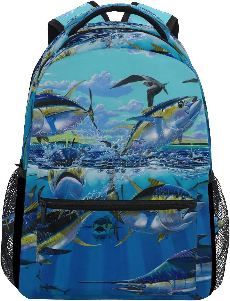 backpack with fish design