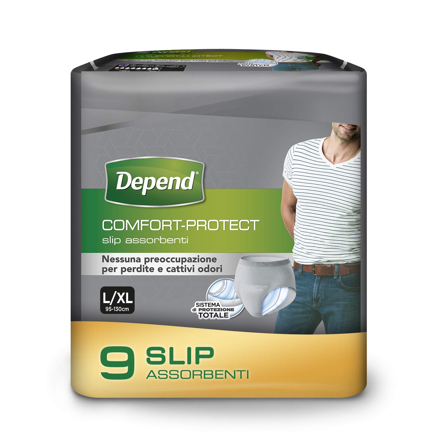 Depend Comfort Protect Incontinence Pants for Men, Large/ExtraLarge