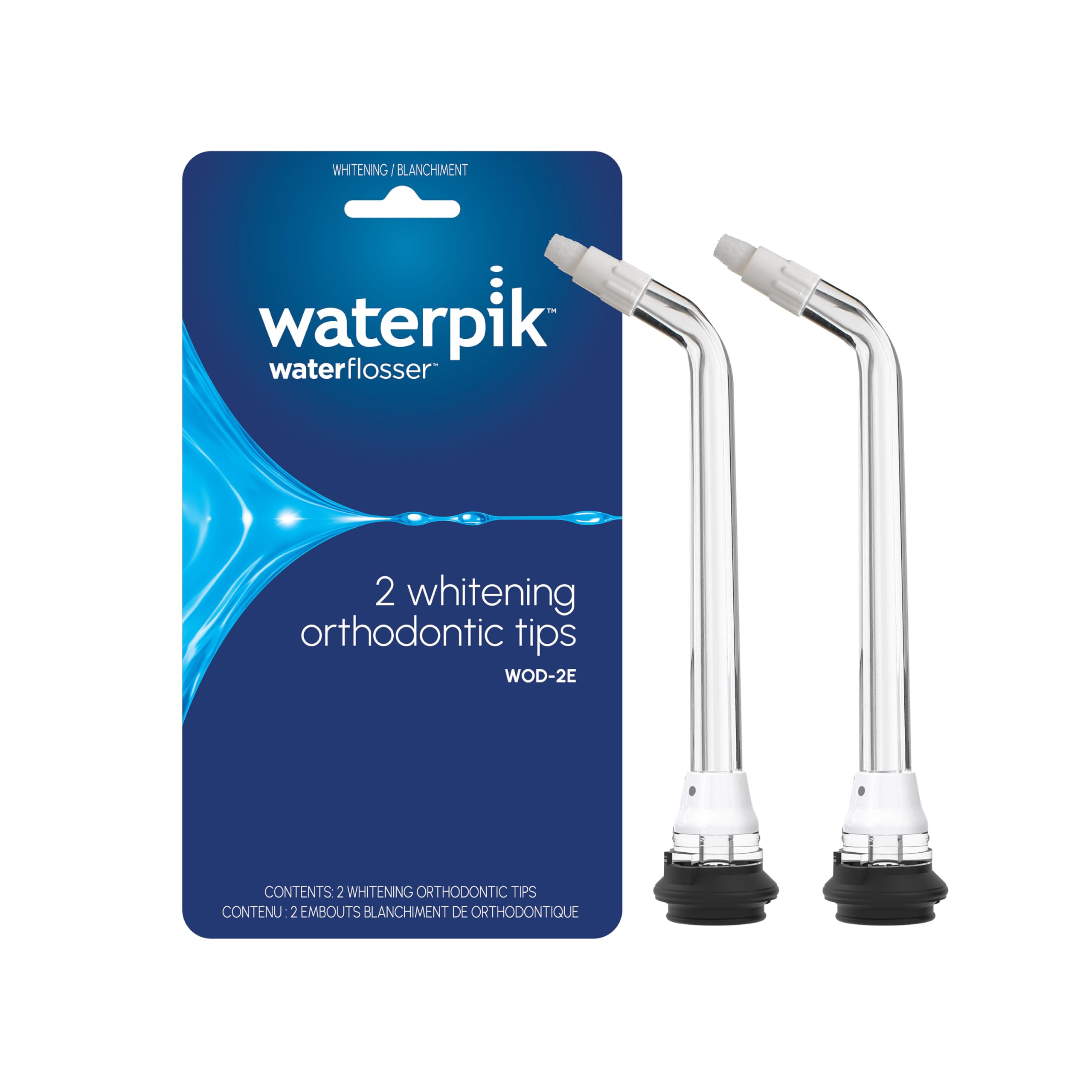 Waterpik Whitening Water Flosser Replacement Orthodontic Tips, 2 Count