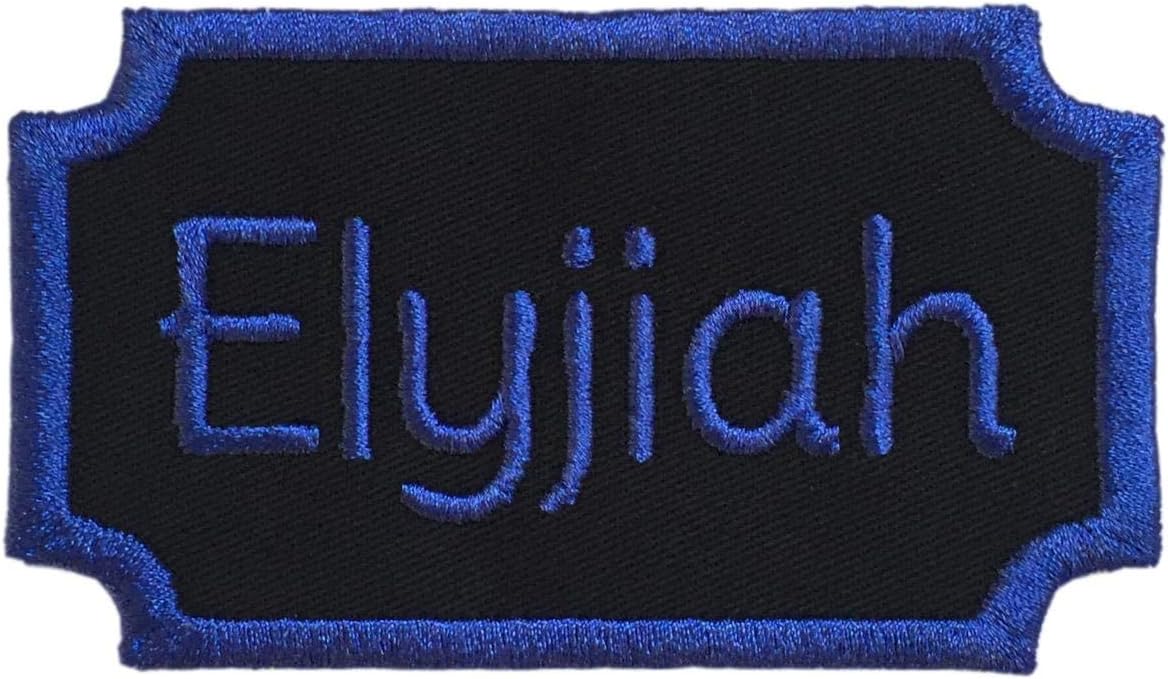 Custom Embroided Name Plate/Patch Applique Tag - Iron Or Sew On - Choose Your Thread Color!