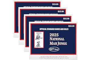 YZTQ 2025 Mahjong Card Official Revision - Large Size - 4Pcs