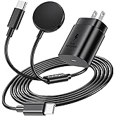 2 in 1 for Samsung Watch Charger, 25W USB C Fast Charger Compatible with Galaxy Watch 8/8 Classic/Ultra/7/6/6 Classic/5 Pro/5/4/4 classic/3/Active2/FE & Galaxy S25/S24/S23/S22/21/20 & for iPhone 16/15
