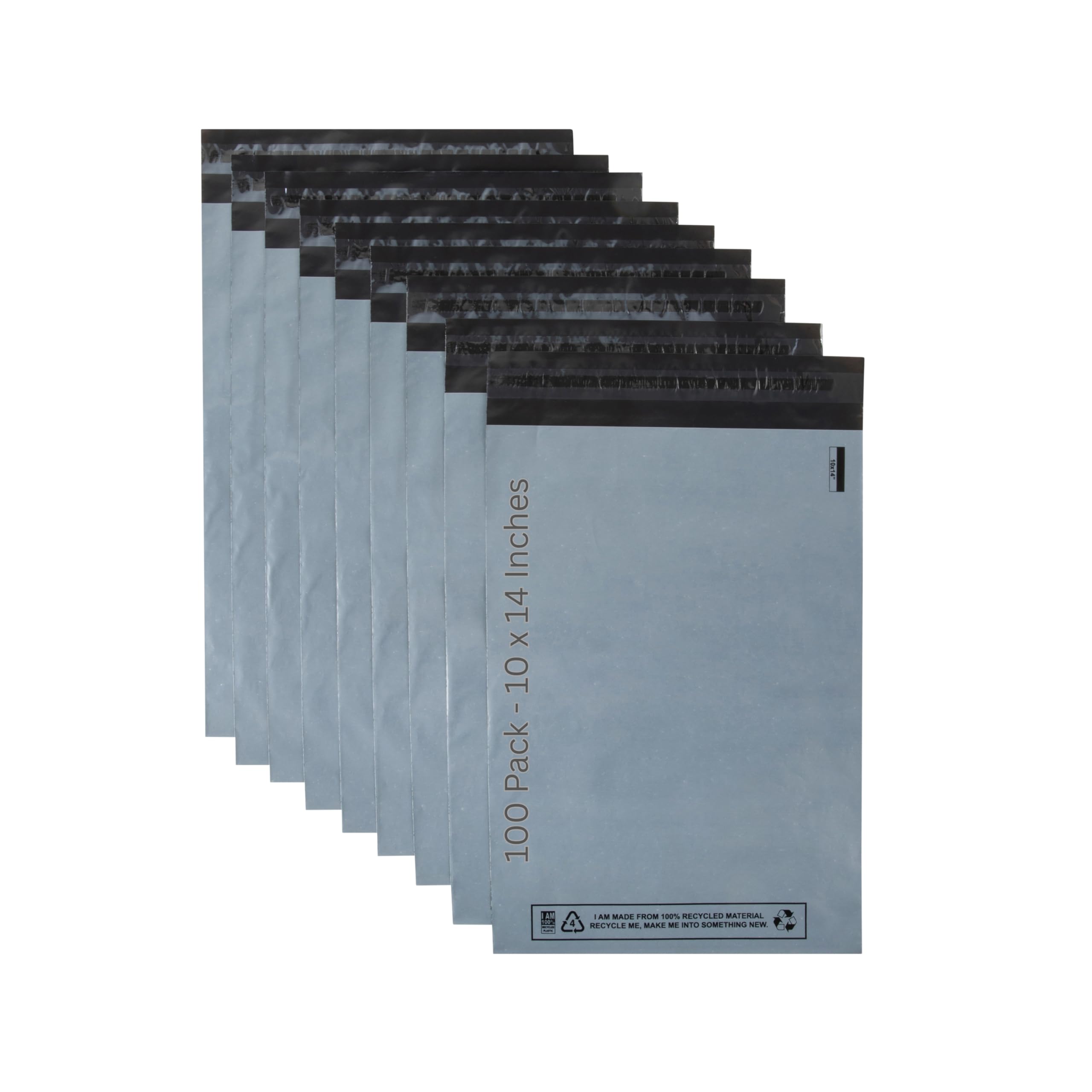 DVIVA 100pcs Grey Postage Mailing Bags10 x14(254 X 354mm) Self Adhesive Waterproof and Tear-Proof Mailing Courier Envelopes Large Parcel Mailers Durable Bags for Delivery,Shipping & Packaging