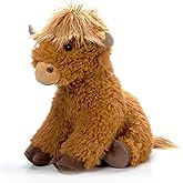 The Petting Zoo Highland Cow Stuffed Animal Plushie, Gifts for Kids, Wild Onez Wildlife Animals, Cow Plush Toy, 20 inches