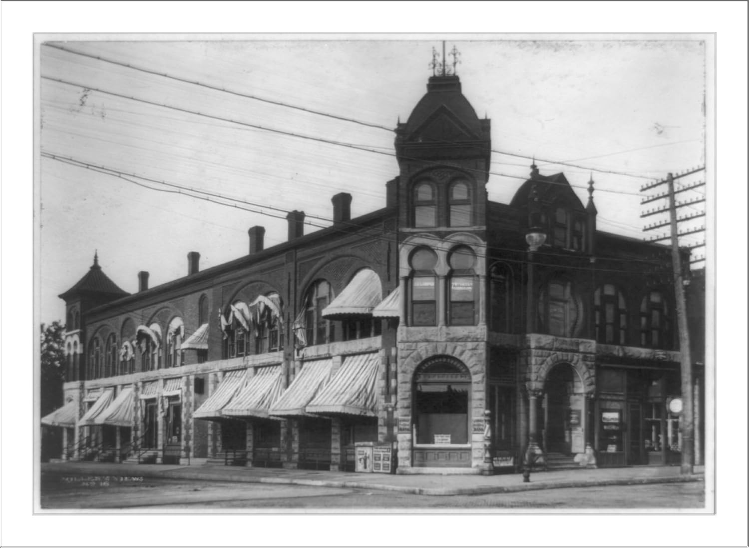 Historic Print (L) First National Bank, Chanute, Kansas