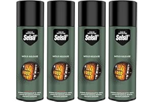 SELSIL Silicone Mold Release Aerosol Spray (4 x 13.5 fl oz) Professional Resin Mold Releaser, Non-Stick, Fast-Drying & Easy Mold Removal, (Pack of 4)