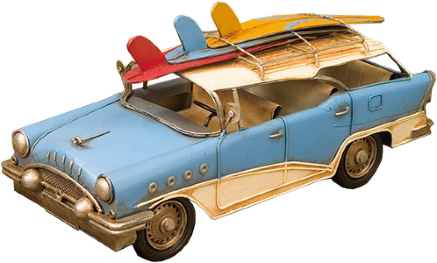 Amazon Vintagecarsuefwagon レトロ調 ヴィンテージカー ビンテージカー サーフワゴン ミニカー モデルカー おもちゃ
