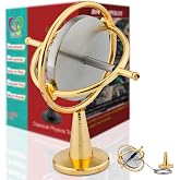DjuiinoStar Heavy Duty Gyroscope (Solid Stainless Steel Rotor): Initial Speed 8,000 RPM, Sturdy and Stable; Provides Very Good Gaming Experience; High-End Office Toy, Addictive Science Gear DG-5PRO-01