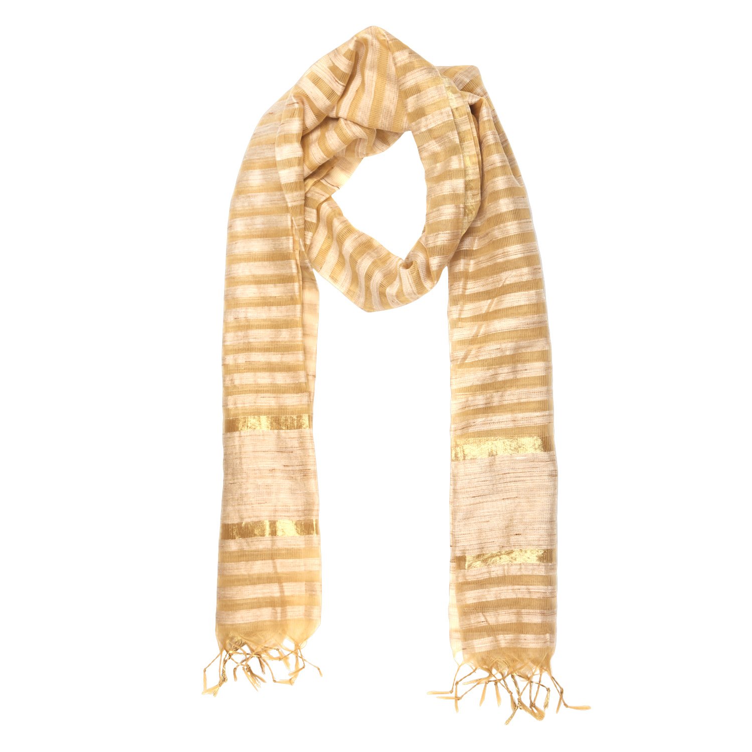 gold cotton silk dupatta