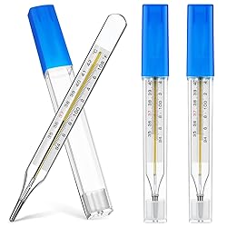 TOYANDONA 3PCS Glass Temperatures Measurement Adult