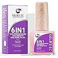 Nail Strengthener Protein for Damaged Nails: Pink 6 in 1 Natural Nail Hardener Extra Strong and Growth - Long Lasting Repair for Damaged Nails - Growth Oil for Salon Home Daily Work