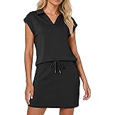 Casly Lamiit Womens Two Piece Skirt Sets Tennis Outfits Casual Cap Sleeve Lapel Shirt Summer Athletic Sport Short Skort Set