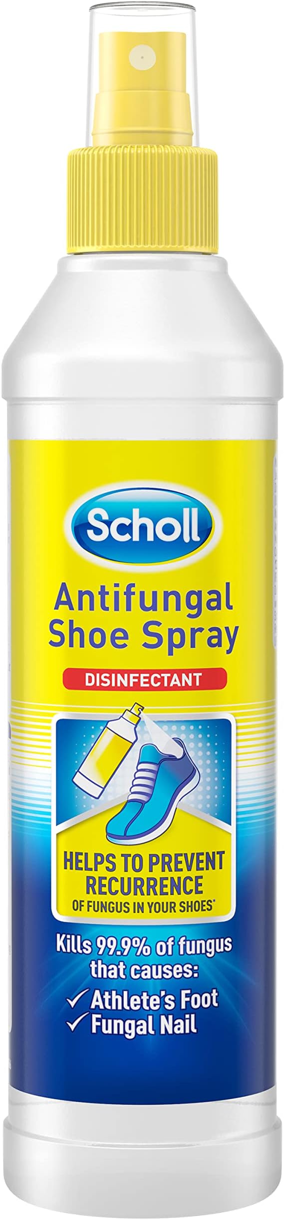 Dr. Scholl's Antifungal Shoe Spray 250ml Kills 99.9% Fungi Odour