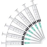 25 Pack 5ml Disposable Sterile Syringe with 21G 38mm/1.5inch Needle