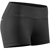 Tough Mode Women's Mid Rise 3"/ 5" Athletic Running Workout Shorts Active Yoga Volleyball WOD Compression Short Booty