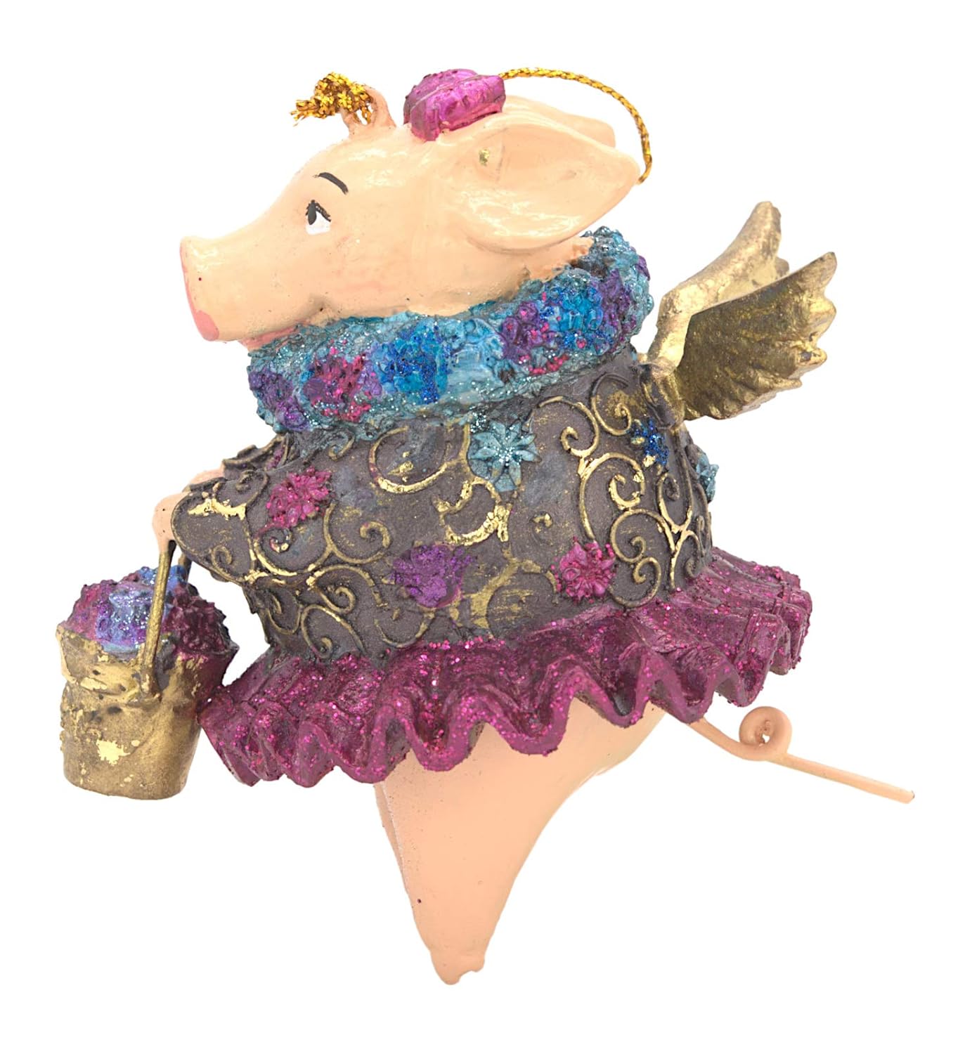 kupferrot ecosoul Schwein mit Flügeln Weihnachten Baumschmuck Deko