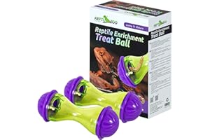 REPTI ZOO REPTIZOO 2 PCS Bearded Dragon Toys Reptile Feeder Toy, Bearded Dragon Accessories Reptile Terrarium Tank Decor for Lizard, Bearded Dragon, Gecko, Small Animals