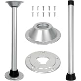 Hoffen Boat Table Leg - 29" Sturdy RV Table Stand - Twist Lock for Pontoon Boat &amp; RV