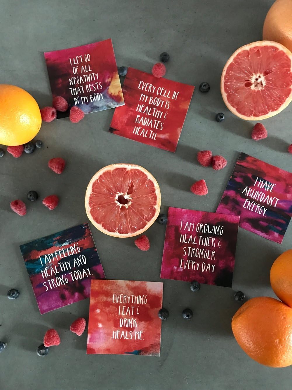 Love, Me Positive Self-Care Affirmation Cards by Fringe and Fitness | 7 Card Mini Deck for Inspiration and Motivation Mindset Training (Health Deck); Also Available in Quiet, Creativity and Nature