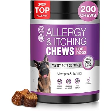 Amazon.com : Dog Allergy Chews 200ct - Dog Allergy and Itching