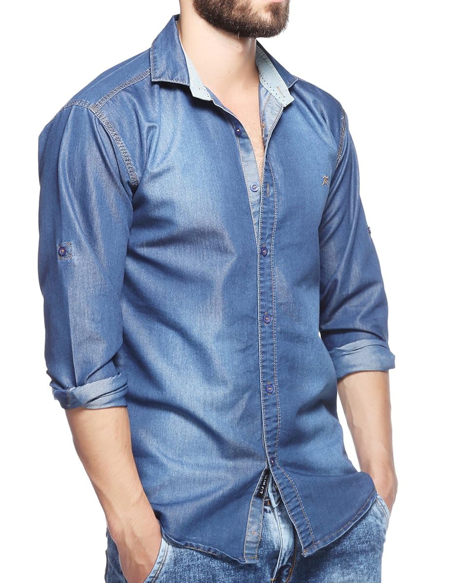 lafantar men's denim shirt