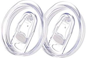 Soledea Wine Tumbler Lids, 2 Pack 12 oz Spill Proof 2.9 inch Diameter Lids for Wine Mugs Only