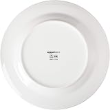 Amazon Basics 16-Piece Dinnerware Set for 4 White Porcelain Microwave Safe view 6