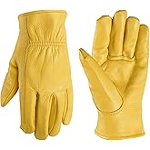 Wells Lamont Kids Genuine Leather Work Gloves, Kids Garden Gloves, Ages 7-12 (1129Y)