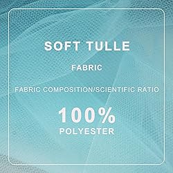 Light Blue Tulle Fabric Roll Spool Bolt