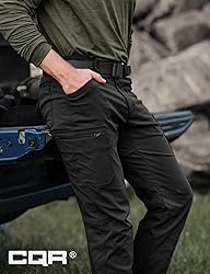 CQR Men's Active Flex Tactical Pants, Water