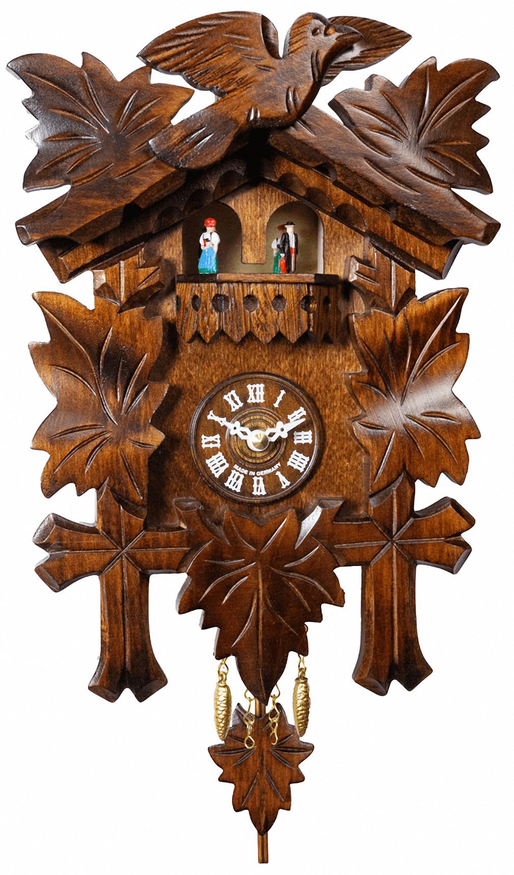 Trenkle Black Forest Clock, turning dancers TU 262 PQ