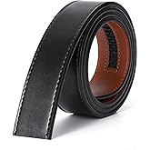 BELTROAD Ratchet Belt Strap for Men Leather Belts Without Buckle Replacement Leather Belt Strap Only 35mm for 40mm Buckle