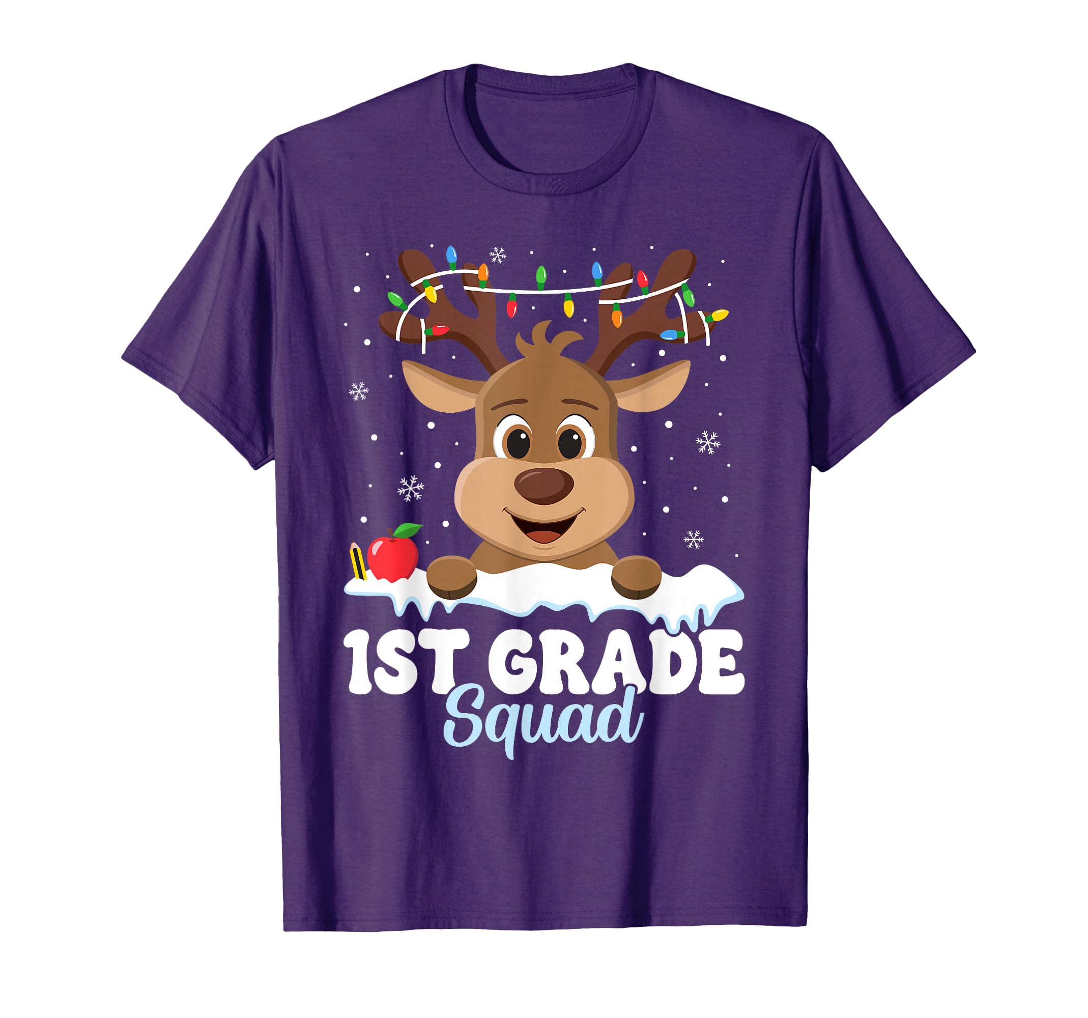 Photo 1 of ****STOCK PHOTO SIMILAR TO ITEM****
1st Grade Teacher Christmas First Grade Squad Reindeer Xmas T-Shirt (Size Unknown)

