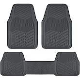 Rubbermaid Car Mats Full Set – All Weather Car Floor Mats Universal Trim-to-Fits Design,Heavy Duty Car Mats for Cars, SUVs, Trucks,and Vans - Beige