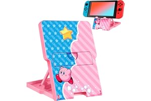 Oqplog Switch Stand for Nintendo Switch/OLED Cute Holder for Girls Kids Boys Teens Cartoon Kawaii Anime Design Portable Foldable Compact Angle Adjustable Gaming PlayStand Accessories