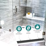 MEISTERFAKTUR Black Shower Screen Seal Strip 6-8mm Glass Water Deflector 100cm view 2