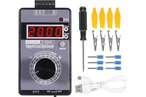 AITRIP Adjustable 4-20mA Signal Generator Current Voltage Analog Simulator 0-10V/0-22mA Signal Sources with LCD Display for Value Adjusting PLC Controller Panel LED Testing Calibration