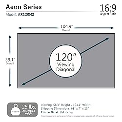 Elite Screens Aeon Series 120-Inch 16:9 EDGE FREE