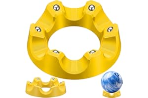 Yookeer Bowling Ball Spinner Stand, 360° Smooth Rotating Ball Cup Holder with Easy Multi-Angle Grip, Universal Bowling Accessories for Optimal Performance, Cleaning & Polishing