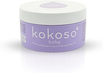 Kokoso Baby Organic Coconut Oil 200ml Moisturising Natural Baby Oil