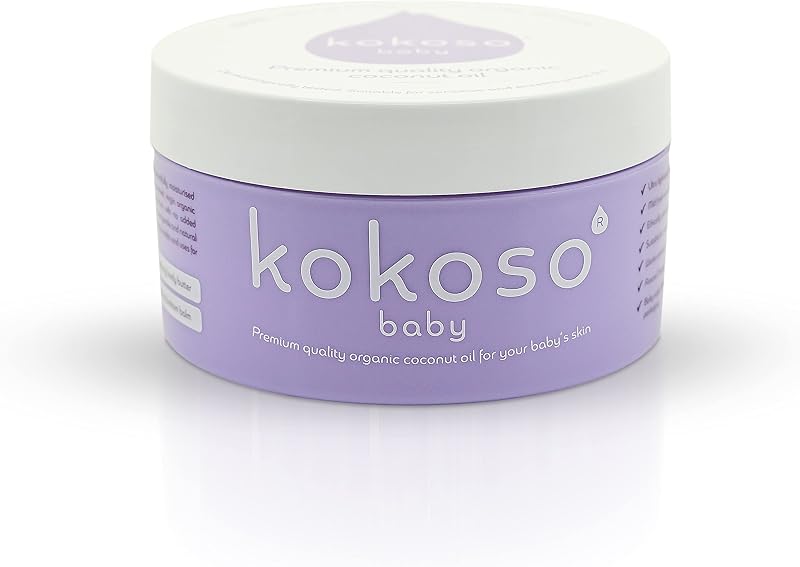 Kokoso Baby Organic Coconut Oil 200ml Moisturising Natural Baby Oil