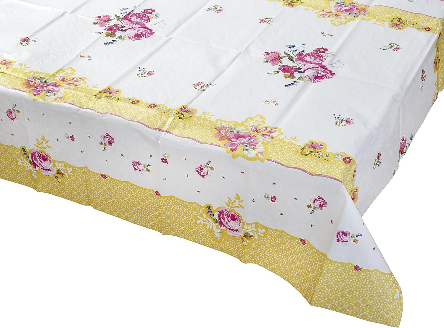 Talking Tables Pretty Floral Paper Table Cover for Afternoon Tea Party Pretty Vintage Floral Tablecloth Truly Scrumptious Range Great For Birthday Party, Baby Shower, Wedding And Anniversary