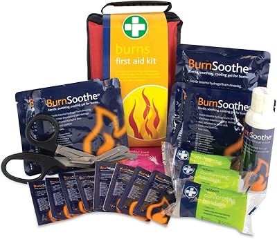 Reliance Medical Burn First Aid Kit Red Stockholm Bag Relabel Dressings