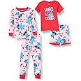 Amazon Essentials Disney | Marvel | Star Wars Babies, Toddlers, and Girls' Pajama Set, 4-Piece (Previously Spotted Zebra)