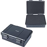 Lykus HC-2120 Mini Hard Case Dry Box with Foam Insert, Interior Size 8.3x5.9x2.7 in, IP66 Splash-Proof, Suitable for Cellphones, Tools, Small Devices and More