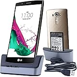 LG G4 Charger, LG G4 Battery Charging Station, AnoKe USB 3.0 Desktop Charging Docking Station Cradle Pad - Support Charging Spare Battery for LG G4 Mobile Cell Phone Charger Dock