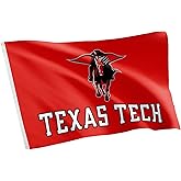Desert Cactus Texas Tech University TTU Flag - 3 x 5 Feet Raiders Banner, Indoor/Outdoor Durable Fabric, 100% Polyester Design (Style 4)
